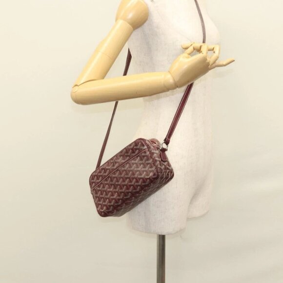 GOYARD Herringbone Cup Vert PM Shoulder Bag PVC Red - Picture 14 of 16